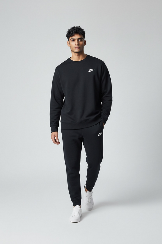 Black Crewneck Tracksuit