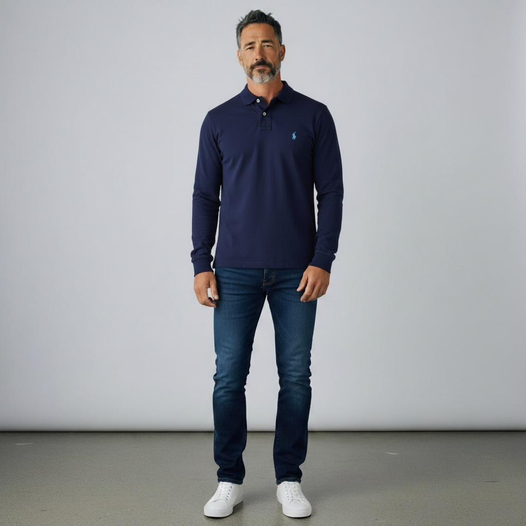 Long Sleeve Polo Shirt