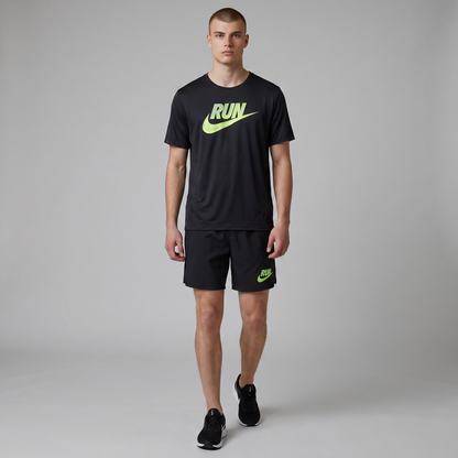 Nike Dri-fit Black Run Set