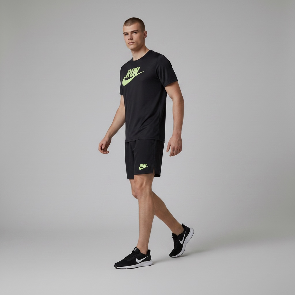 Nike Dri-fit Black Run Set