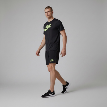 Nike Dri-fit Black Run Set